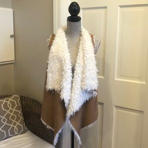 Faux Fur Suede Vest
